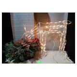 Lighted Reindeer and Christmas Decor