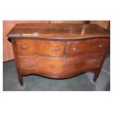 Vintage Bow Front Wash Stand Dresser