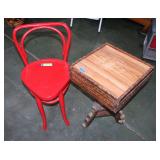 Vintage Chair and Side Table