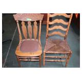 2 Vintage Wood Chairs
