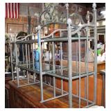 Metal Frame Glass Shelf Display