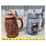 2 Avon Collectible Steins