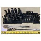 3/8 Snap-On and Cornwell Socket Wrenches and Socket Assortment