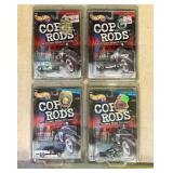 4 Hot Wheels Cop Rods Cars