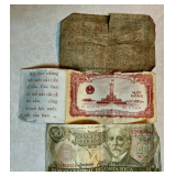 Vietnam and Costa Rica Paper Currency