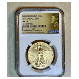 2016 W 1oz Burnished American Gold Eagle MS70