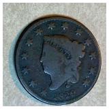 1829 Large One Cent Penny