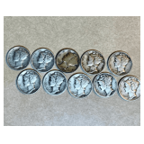 10 Mercury Dimes