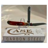 New Case XX Dark Red Bone Mini Trapper