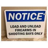 Metal Safety Notice Sign