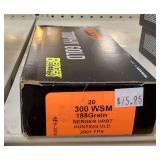 1 Box HSM 300 WSM Ammo