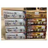 8 Boxes Federal 270 Win Ammo