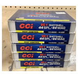 5 Boxes CCI 44Spcl/44Mag Shotshell Ammo