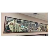 Huge Framed Weatherford Texas Art