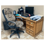 Office Setup - Desk, Chair, Monitors