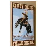 Art on Board Sign - Howdy