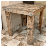 Wood Bar Height Table