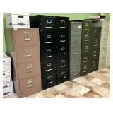 8 Metal Filing Cabinets