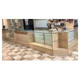 Store Counter Section with Showcases