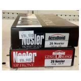 2 Boxes Nosler 26 Nosler Ammo