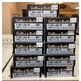 11 Boxes Sellier & Bellot 7.62x54 R Ammo