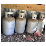 4 Propane Bottles