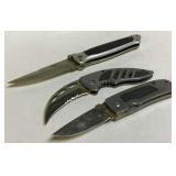 3 Folding Knives