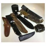 Assorted Leather/Leather-Like Knife Sheaths