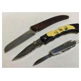 3 Folding Knives