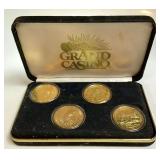 Set of 4 Casino Coins