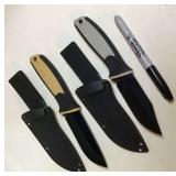 2 Fixed Blade Sheath Knives