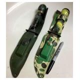 2 Fixed Blade Sheath Knives
