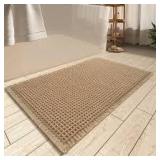 24x32 Upgraded Beige Waffle Bath Rug A22