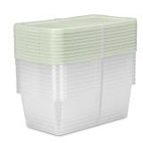 Sterilite Set Of 10,  6 Quart Storage Boxes A66