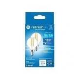 2Pk GE Refresh 60W G16.5 Candelabra Base Bulb AZ47