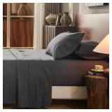 Overket 100% Linen Sheet Set Cal King AZ53