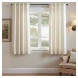 38x63' Jinchan Weathered Beige Rod Curtain 1pr A7