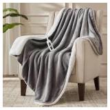 50x60 London Grey Snugsun Heated Blanket A7