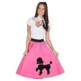 Sz 2xl 4pc 50's Poodle Dress Pink Costume A117D