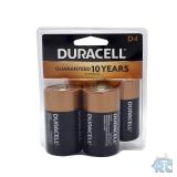 4Pk Duracell D4 Battery Pack A96