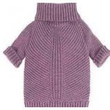 Sz M Purple Knit Turtleneck Fitwarm PetSweater A10