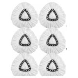 6pk Mop Replacement Heads W/Scrubber Brush A9