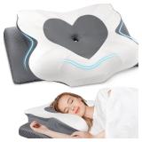 Queen Size Grey Cervical Neck Pillow AZ23