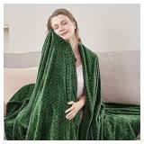 50'x60' Plush Green Throw Blanket A23