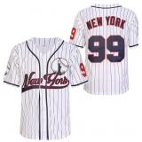 XS New York 99 Baseball Jersey Button Down AZ39