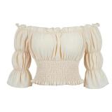 XS Medieval Steampunk Top Shirt With Sleeves AZ39