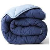 Sz TXL NavyBlue Viscosoft Reversible Comforter A19