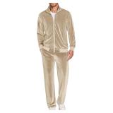 SZ XL COOFANDY Mens 2 Piece Velour Tracksuit AZ50