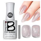 Beetles Stay Shining Silver Cat Nail Polish A57