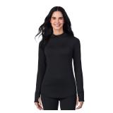 Sz M/M Women's Climate Right Mock Neck Shirt A99